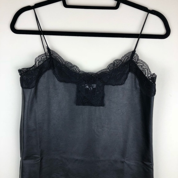 ENDLESS ROSE.leather crop top - Picture 2 of 2